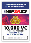Código contenido digital 75.000 + 5000 VC para NBA 2K23 (PS5)