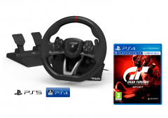 Volante PS5 y Pedales RWA licencia PlayStation PS4/PS5 + GT Sport
